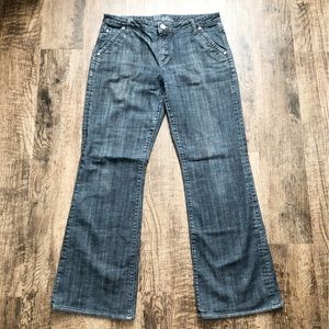 Kut From The Kloth Bootcut Denim Snap Pockets Dark Wash Denim Jeans Size 12